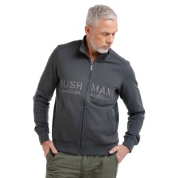 Bushman pánská celopropínací mikina tmavě šedá